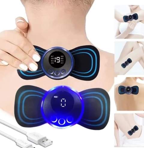 Mini Electronic Body Muscle Butterfly Massager Slimming Vibration Fitness 