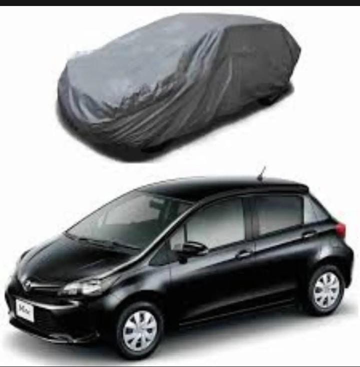 Vitz Topcover SILVER  parachute Car Cover 100% Dust and Water Repellent,