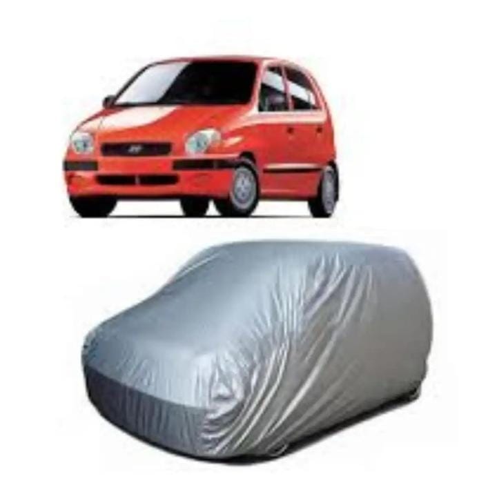 Santro Top cover Silver parachute Car Cover Dust and Water Repellent.